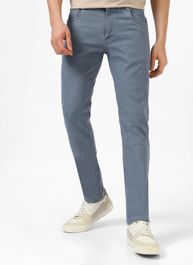 Urbano Fashion  Urbano Fashion Men's Light Grey Slim Fit Denim Jeans Stretchable for Men | Best Price UAE